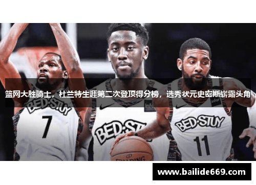篮网大胜骑士，杜兰特生涯第二次登顶得分榜，选秀状元史密斯崭露头角